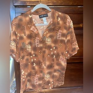 Vintage Button Short Sleeve Top